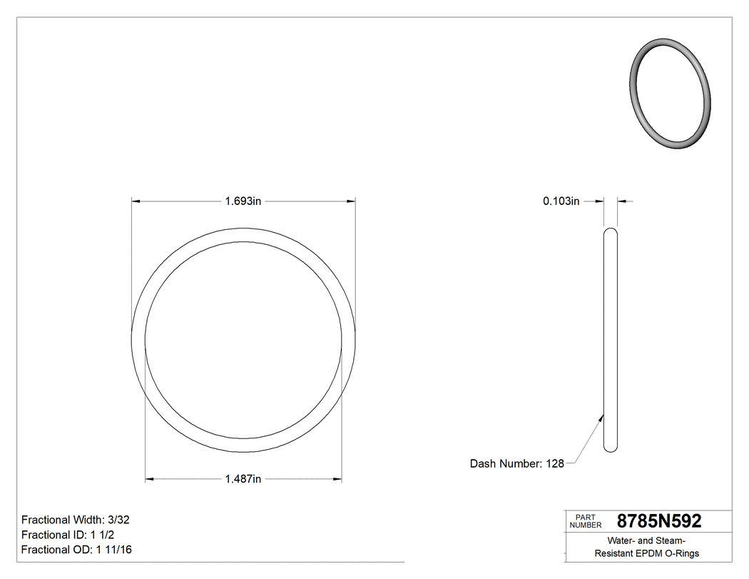 Technical drawing - 8785N592